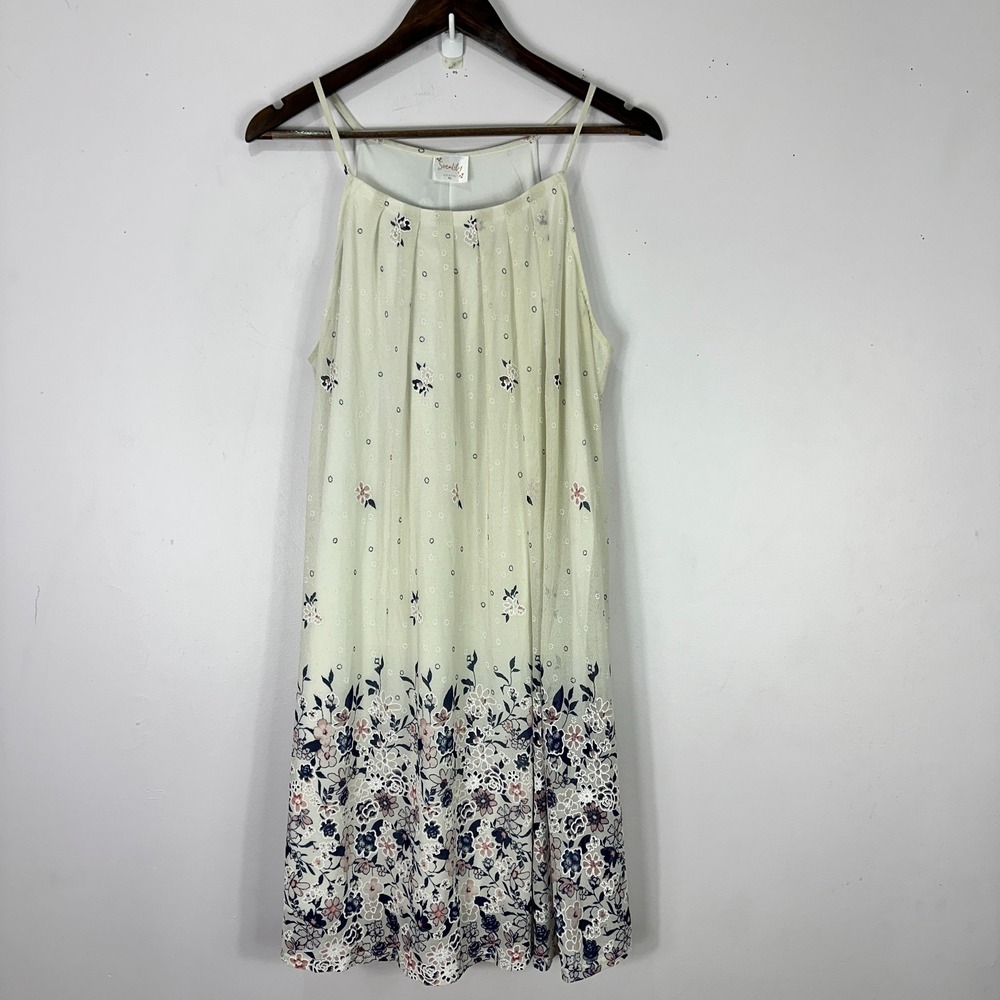Siren Lily Dress Women XL Floral Sheer Layered Ethereal Fairy Boho Chic Romantic